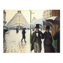 Paris, sur une carte postale de jour pluvieux