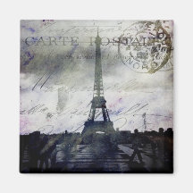 Paris texturisé en lavande magnets pour réfrigérateur
