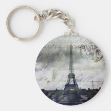 Paris texturisé en lavande porte-clé