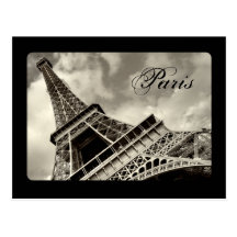 Paris vintage - carte postale de Tour Eiffel