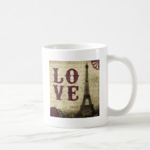 Paris vintage mug à café