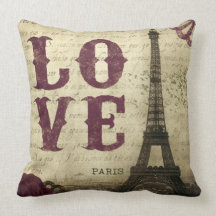 Paris vintage oreillers