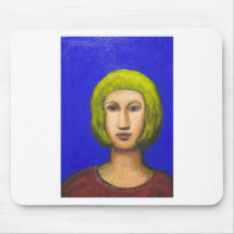 Parisienne avec une coupe de cheveux de plomb (exp tapis de souris