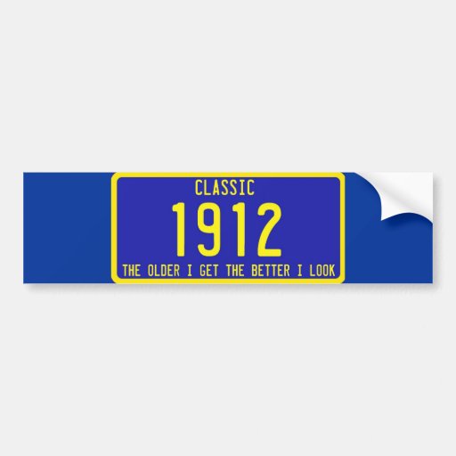 PARODIE CLASSIQUE/ANTIQUE D'ANNIVERSAIRE DE PLAQUE ADHÉSIFS POUR VOITURE