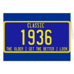 PARODIE CLASSIQUE/ANTIQUE D'ANNIVERSAIRE DE PLAQUE CARTES
