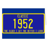 PARODIE CLASSIQUE/ANTIQUE D'ANNIVERSAIRE DE PLAQUE CARTES