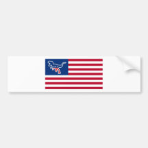 Parodie de drapeau des Etats-Unis de partie de din Adhésif Pour Voiture