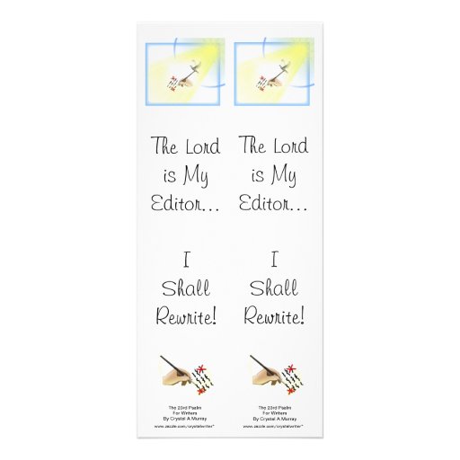 Parodie du psaume 23 pour des auteurs - double sig carte double