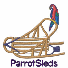 ParrotSleds - pièce en t brodée de dames