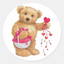 Partage de l'amour autocollant rond
