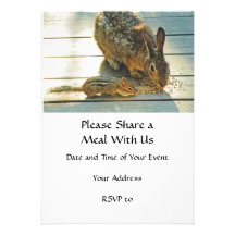 Partage de lapin et de tamia invitation