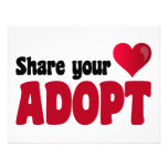Partagez votre coeur adoptent carton d'invitation