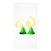 Parti Vert Bells Cartes Avec Photo