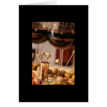 Partie 2 de vin et de fromage - carte vierge