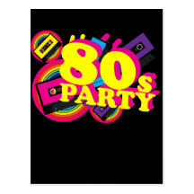 partie 80s carte postale