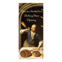 PARTIE ANTIQUE DE LA BOULANGERIE BREAKFEAST DE FOU INVITATION PERSONNALISÉE