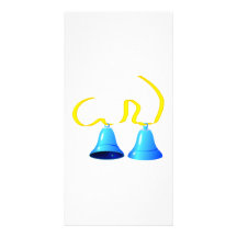 Partie bleue Bells Photocartes
