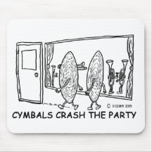 Partie d'accident de cymbales tapis de souris