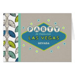 PARTIE dans la RÉTRO carte fabuleuse de Las Vegas