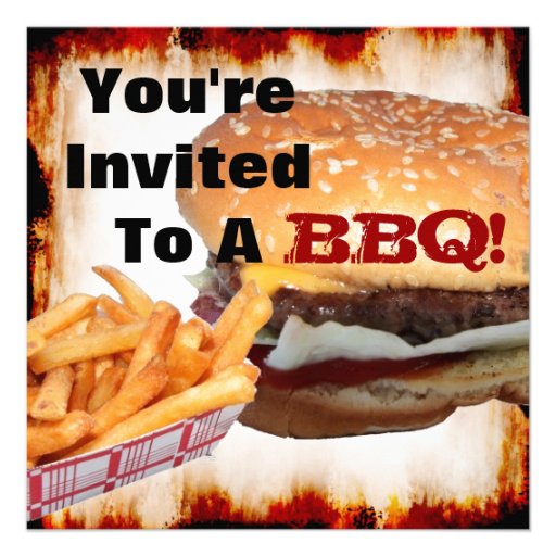 Partie de BBQ ! Invitation