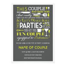 Partie de couples invitations personnalisées