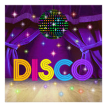 Partie de DISCO - SRF Invitations Personnalisées