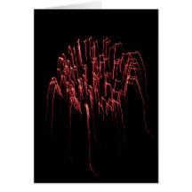 Partie de feux d'artifice cartes de vœux