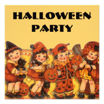 Partie de Halloween des enfants Cartons D'invitation