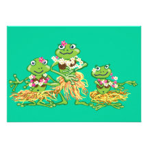 Partie de Hawaian Invitations
