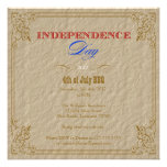 Partie de Jour de la Déclaration d'Indépendance Invitations Personnalisées