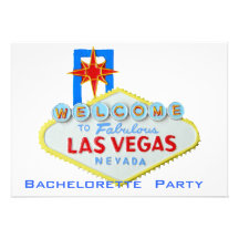 Partie de Las Vegas Bachelorette Invitation