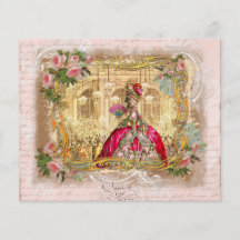 Partie de Marie Antoinette dans le rose à Versaill Tract Personnalisé