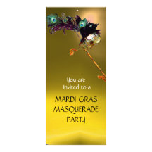 PARTIE de MASCARADE de HALLOWEEN, jaune-orange Faire-part Personnalisables