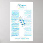 Partie de Torah de cadeau de Mitzvah de barre de c Posters