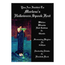 Partie de Witchy Halloween Invitations Personnalisables