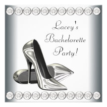 Partie élégante de Bachelorette de talons hauts Invitations