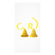 Partie jaune Bells Carte Avec Photo