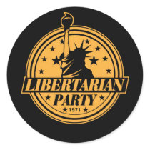 Partie libertaire 1971 autocollants