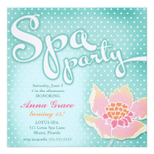 Partie Lotus de spa d'Aqua de CHROMATOGRAPHIE GAZE Cartons D'invitation