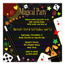Partie magique de l'invitation 043 d'anniversaire  invitations