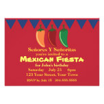 Partie mexicaine de fiesta cartons d'invitation