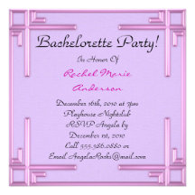 Partie mignonne de Bachelorette Invitations Personnalisées