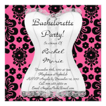 Partie mignonne superbe de Bachelorette Invitations Personnalisables