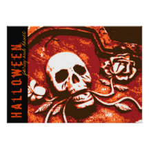 partie rose Invi de Halloween de crâne de pierre t Bristol