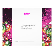 Partie rose noire RSVP du bonbon 16 à bat mitzvah  Bristols Personnalisés