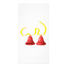 Partie rouge Bells Photocartes Personnalisées