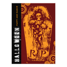 partie squelettique Inv de Halloween de cercueil d Faire-parts