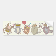 Partie Tarsiers, Autocollants Pour Voiture