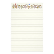 Partie Tarsiers, papeterie Papier À Lettre Personnalisé