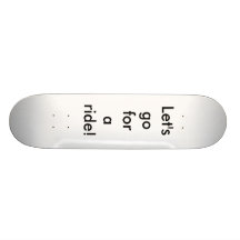 Partons pour un tour ! skateboard customisable